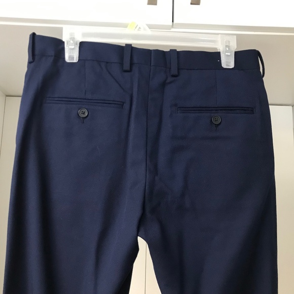 H & M Men’s Suit Jacket and Pants 33 R Slim Fit Navy Blue - Picture 4 of 11